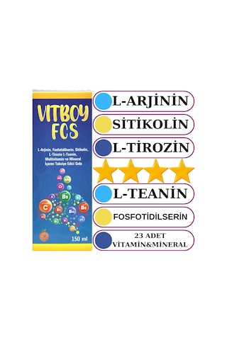 Vitboy FCS Multivitamin Mineral İçeren Takviye Edici Gıda 150 ML