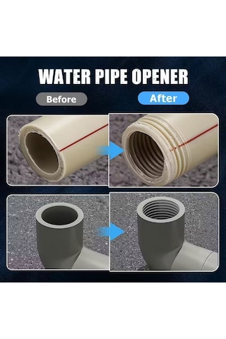 Rekotools -2 Li Set Iç Dış Plastik Boru Diş Açma Seti 1/2 Ve 3/4 Inç Borularla Uyumlu