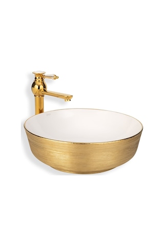 Eva Banyo Lena E-5004A Tezgah Üstü Porselen Lavabo
