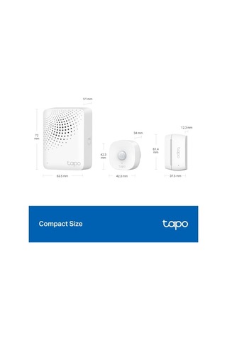 Tp-link Tapo T30 Kıt - Akıllı Ev Sensörleri Başlangıç Kiti, Akıllı Hub, Hareket Sensörü, 2 Kapı/pencere Kontak Sensörü