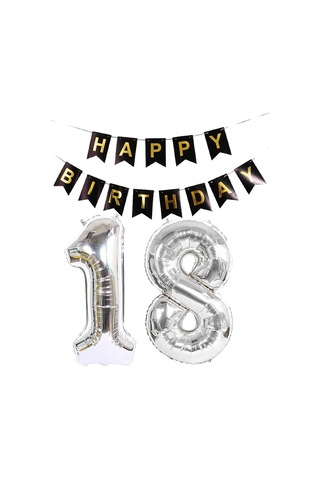 Brokoli Home 9 Numara Folyo Gold Balon, Folyo Altın Balon 100cm 4 Karışık Renkli