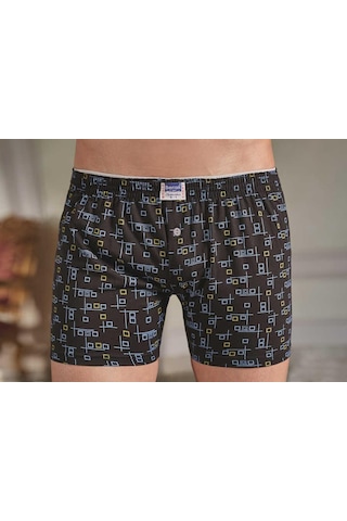 Berrak 1054 Desenli Boxer Büyük Beden 6'Lı