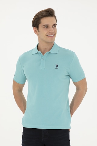 U.S. Polo Assn. Erkek Slim Fit Polo Yaka Mint Basic Tişört 50279613-VR090
