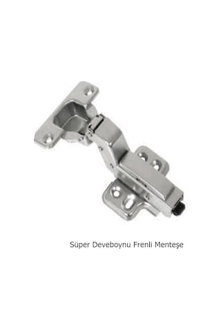 Fors Frenli Pistonlu Yavaş Kapanan Dolap Menteşesi Tam Deveboynu
