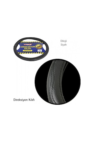 Carub Direksiyon Kılıfı Geçmeli 38 Cm Düz Siyah Br1841923 1 Adet