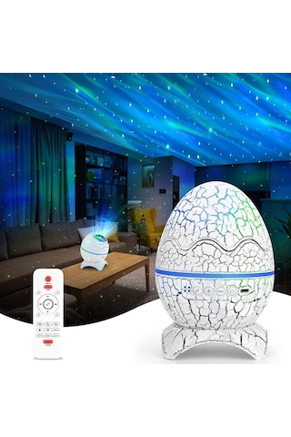 Fuqiduo Led Yıldızlı Gökyüzü Projektörü, Uzaktan Kumandalı Galaksi Planetaryumu, Bluetooth Hoparlörlü Gece Ku