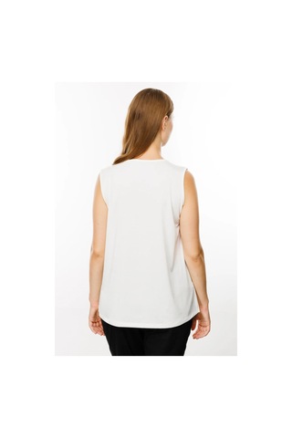 On Fashion Yakası Tül Sıfır Yaka Kadın Bluz 25y.on.blz.51311.01 Ekru