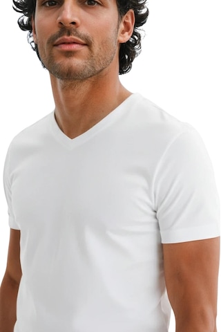 Arma Ar-ma Erkek V Yaka Tişört Baskisiz Basic Örme Kumaş Regular Fit %100 Pamuk 30/1 Penye Süprem Y31364408102 Beyaz-b1