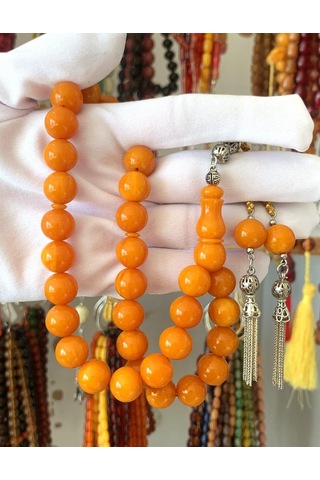 Tesbihci Sarı Küre Model Orijinal Katalin Tesbih