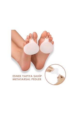 Medigel MG05 - Silikon Metatars Desteği | Yumuşak, Ön Koruyucu Ped