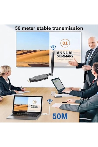Powermaster Pm-19864 50metre Hdmı Extender Wireless Transmitter Görüntü Ve Ses Aktarıcı