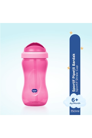 Wee Baby Pipetli Bardak 350 ML Pembe