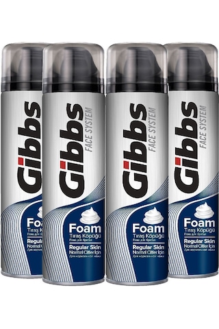 Gibbs Regular Erkek Tıraş Köpüğü 4x200ml