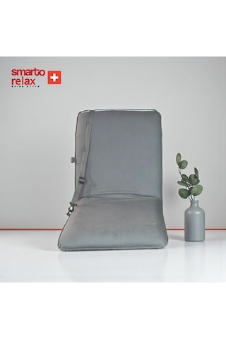 Smarto Relax Marine Tekne Şezlong Minderi Suya Dayanıklı Gri