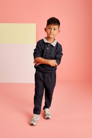 Luess Erkek Çocuk Polo Yaka Kot Görünümlü 3 İplik Alt Üst Takım 3-4 Yaş - 8-9 Yaş Lacivert