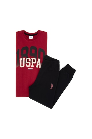 U.s. Polo Assn. Erkek Çocuk Bordo Pijama Takım 50318565-vr014 Bordo