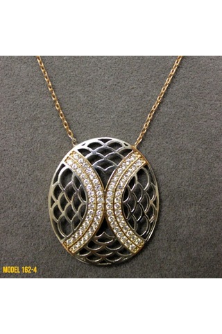 Osmanlı Motif Oval Kolye (407400118)