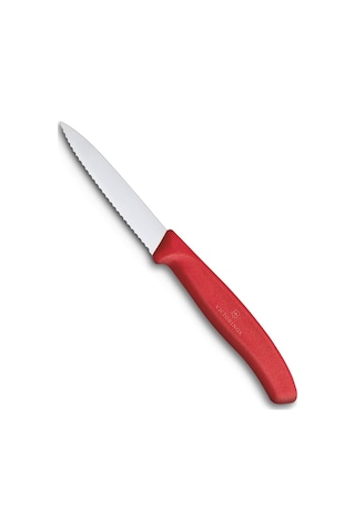 Victorinox 6.7631 8CM Tırtıklı Soyma Bıçağı Kırmızı
