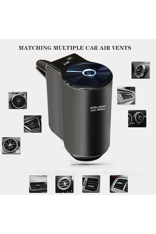 Monyee Akıllı Otomobil Aromaterapi Dağıtıcı - Otomatik Açık/kapat, Hava Temizleme, 3'lü Limon Aromalı, Kuru Kokusu Giderici, Kolay Ayarlı