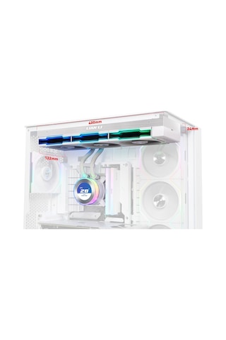 Lian Li Hydro-shift Iı Lcd-c 360tl Beyaz İşlemci Sıvı Soğutucu G89.ghs2lcd36tw.00