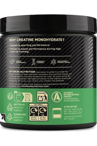 Kreatin Monohidrat Aromasız 187 G 55 Servis Kas Gücü Ve Dayanıklılık Desteği