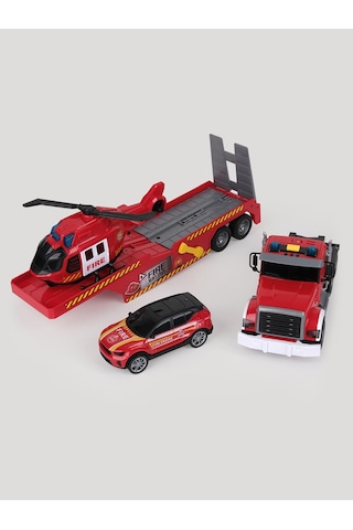 Let's Be Child Drive Sesli Ve Işıklı Büyük İtfaiye Tırı - Standart Çok Renkli