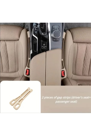 Atay Garage 2 Adet Krem Renk Araba Koltuk Arası Düzenleyici 7-40cm Ebatlarında Uyumlu