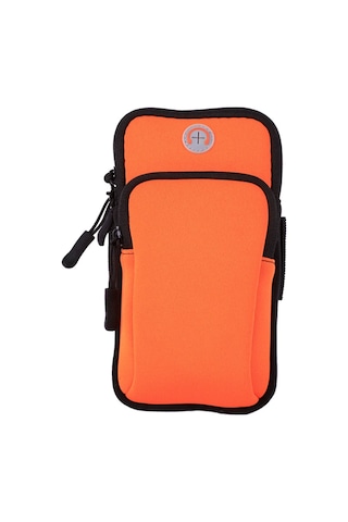 Mufunye Spor Ve Outdoor Kullanıma Uygun Su Geçirmez Kol Çantası - 6.8 İnç Telefon Koruması, Yürüyüş, Koşu, Bisiklet İçin Turuncu Turuncu