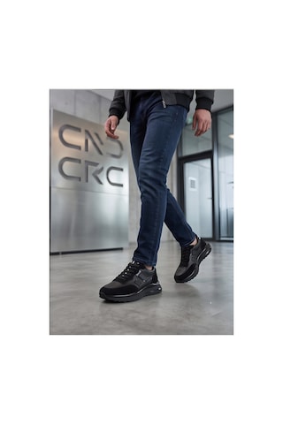Crc Ayakkabı Erkek Siyah %100 Hakiki Dana Derisi Eva Taban Ortopedik Konfor Sneaker Ayakkabı