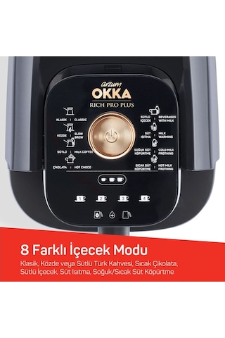 Arzum OK0036-04 Okka Rich Pro Plus Otomatik Türk Kahvesi Makinesi