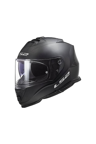 Ls2 Storm 2 Mat Siyah Kapalı Motosiklet Kaskı Mat Siyah