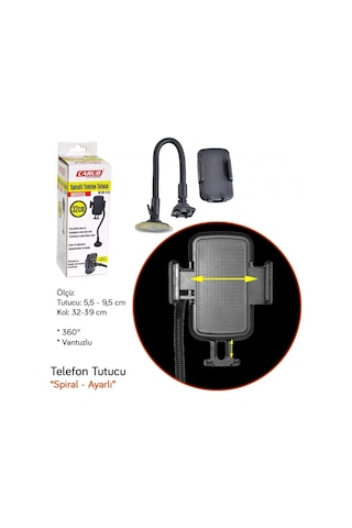 Carub Telefon Tutucu Spiralli Vantuzlu 32 Cm Br5901958