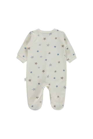 Civil Baby Yıldız Empirme 1-9 Ay Tulum - Ekru