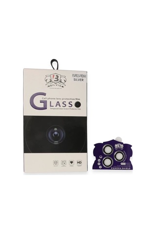 Apple İphone 14 Pro Max Bilvis Titan Kamera Lens - Gümüş Renkli