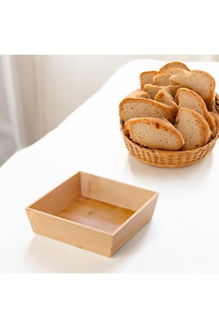 Deconox Bambu Lüx Kare Orta Boy Ekmeklik-meyvelik 19cm, Bambu Ekmeklik Kare Orta Boy 19cm Sku: Smg8690010243218 Açık Gri