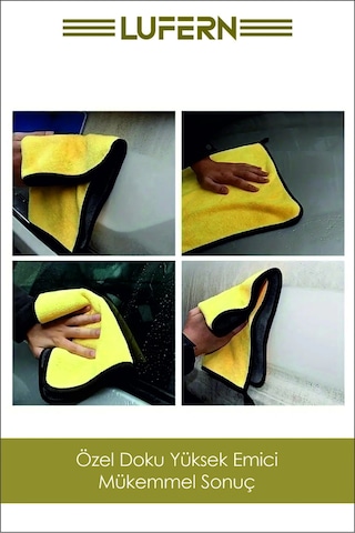 Oto Kurulama Bezi Araç Bez Ve Sünger Mikrofiber Temizleme Yıkama Cam Araba Kurulama Havlu