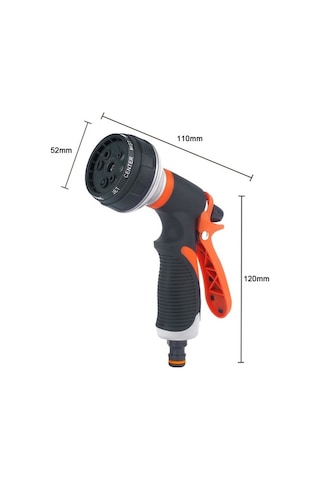 Dancemonkey Yüksek Basınçlı Araç Yıkama Hortumu - 8 Modlu Bitki, Evcil Hayvan Ve Araç Temizleme İçin Pratik Spreyleyici Set 1 Set