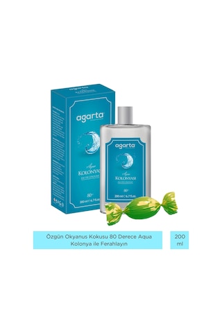 Agarta 80 Derece Aqua EDC Kolonya 200 ML