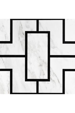 12x12 Kendinden Yapışkanlı Yer Karosu - Yakınlık - 20 20 M2 Siyah Mermer