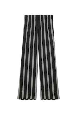 Anine Bing Şık Herringbone Çizgili Pantolon Siyah