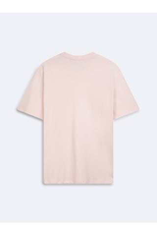 LTB Logo Baskılı Relaxed Lila T-shırt