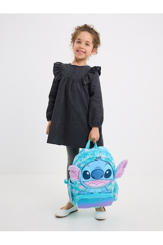 Smiggle - Stitch Junior Kapüşonlu Anaokulu Sırt Çantası Desenli