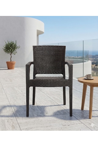 Novussi Paris Rattan Koltuk 4'lü Paket Kahverengi