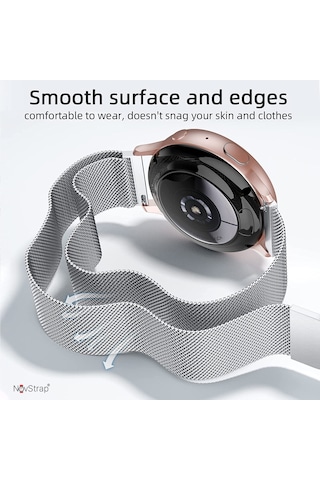 Novstrap Huawei Watch Gt5 46mm Gt5 Pro Gt4 46mm Gt3 46mm Gt3 Pro Gt3 Se Gt2 İle Uyumlu Kordon 22mm Metal Hasır Çelik Kayış