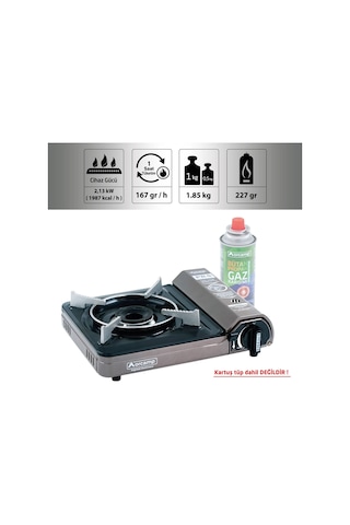 Orcamp Tekli Portatif Kamp Ocak Gaz Stop Emniyetli Çok Renkli