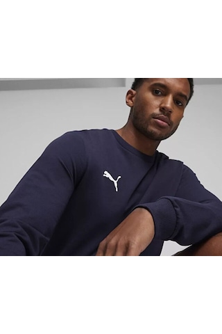 Puma Teamgoal Casuals Crew Neck S Erkek Futbol Sweatshirts 65859206 Lacivert Lacivert