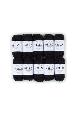 241 Dk 2 Adet 25 Gr. Örgü, Punch Ve Amigurumi İpliği No: 160 Siyah