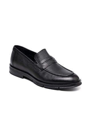 Black Porto Klasik Ayakkabı Erkek Ka-26y-f3003 John May Formal Shoe Siyah