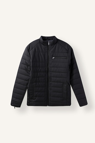 Defacto Su İtici Slim Fit Dar Kesim Dik Yaka Fermuarlı İç Cepli Suni Deri Ceket Mont X4014az26wnbk27 Siyah-bk27