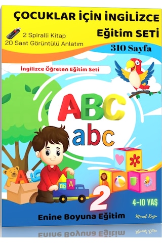 Çocuklar İçin İngilizce Eğitim Seti 4-10 Yaş